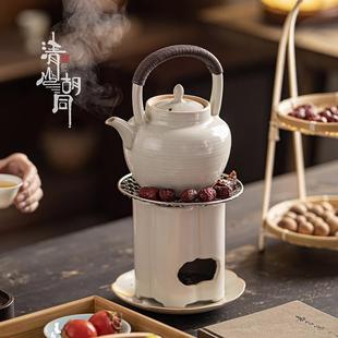 烧烤炉围炉煮茶家用室内网红烤火炉子木炭泥炉户外碳炉 苏打釉老式