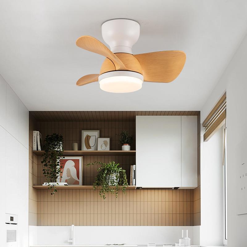 北欧吸顶风扇灯2025新款儿童吊扇灯卧室餐厅家用一体电风扇吊灯具