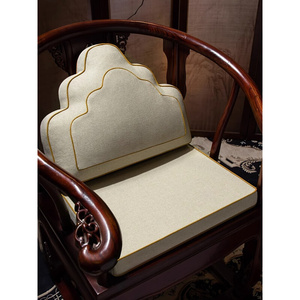 中式红木椅子坐垫实木家具沙发垫四季棉麻茶椅垫茶桌餐椅座垫定制