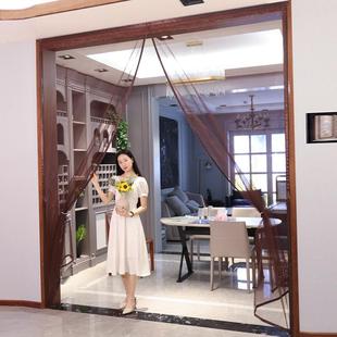 全磁条防蚊门帘大门防蝇磁吸纱窗隔断卧室客厅纱门家用免打孔 新款