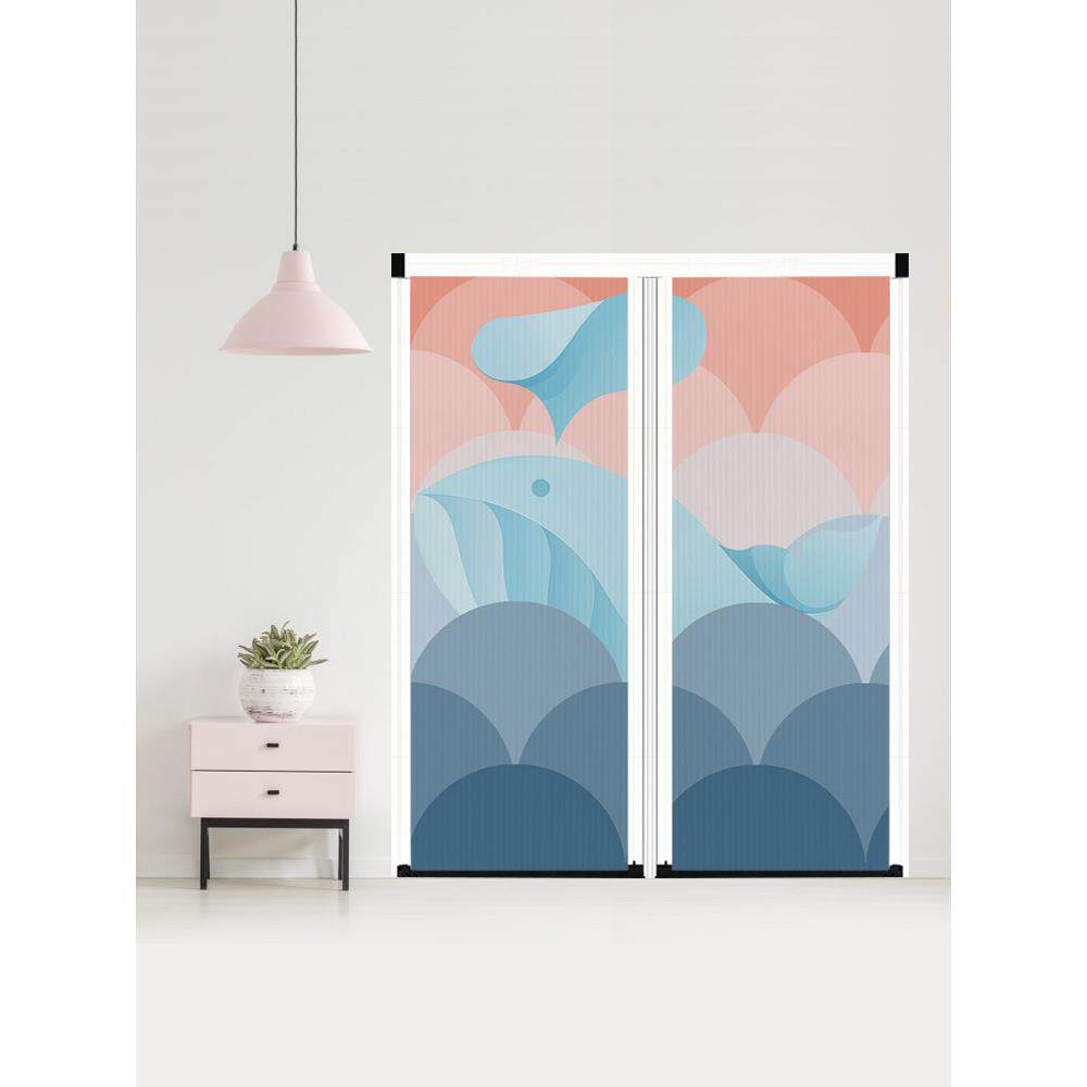 优诗曼儿童无轨室内折叠隐形推拉门客厅卧室厨房隔断衣柜移门定制