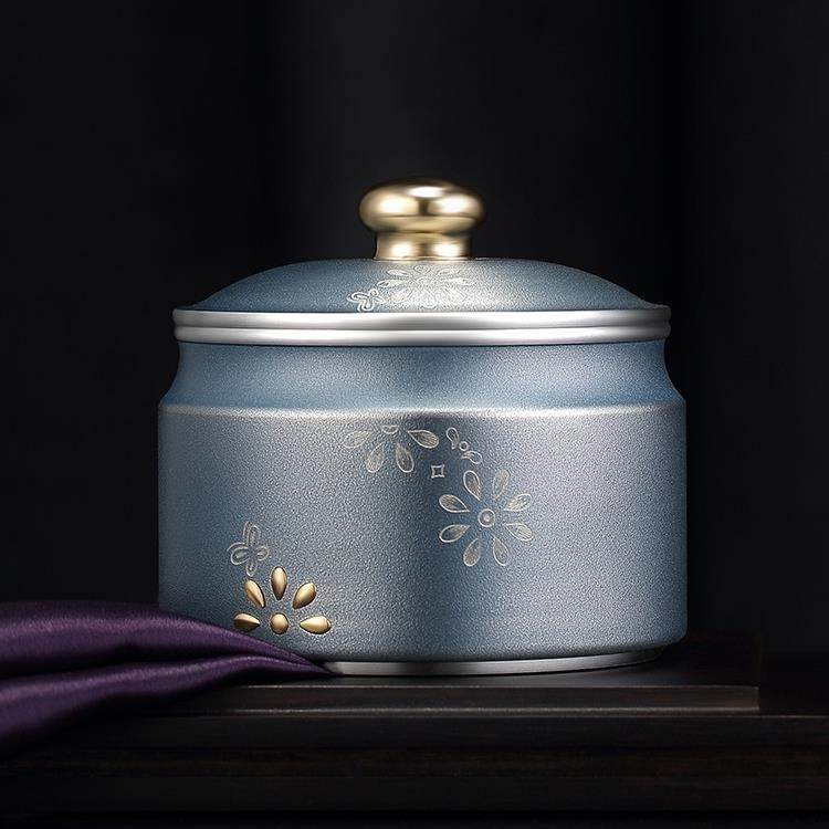 高档大号锡制茶叶罐锡罐金属密封储茶罐包装盒茶具锡茶罐家用茶仓,餐饮具,茶叶罐,淘宝优惠券,粉丝福利购,淘宝优惠卷