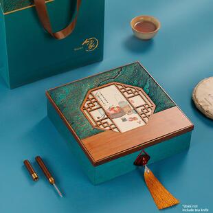 新品普洱茶包装盒茶叶通用收纳盒357克福鼎白茶空礼盒七子饼茶盒