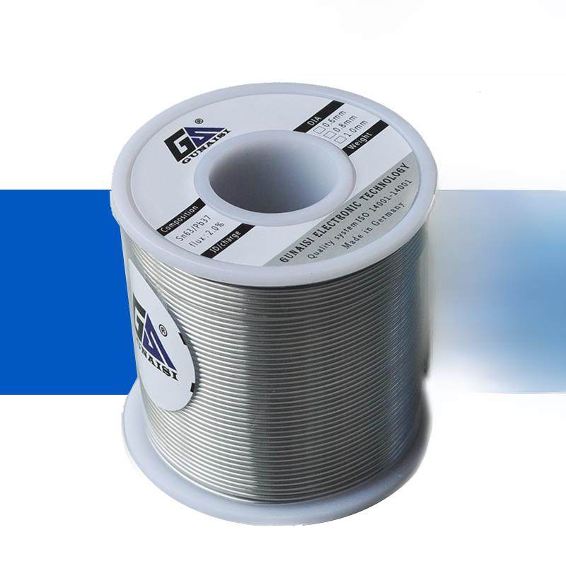 Goes 500g松香芯焊锡线焊锡线电烙铁配件含铅高亮度免洗焊锡工具