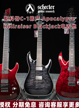 Schecter斯科特C-1韩产电吉他Apocalypse Hellraiser Blackjack