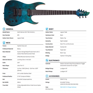 入门乐手101 Schecter Keith Merrow签名款 KM-7 MK III 电吉他