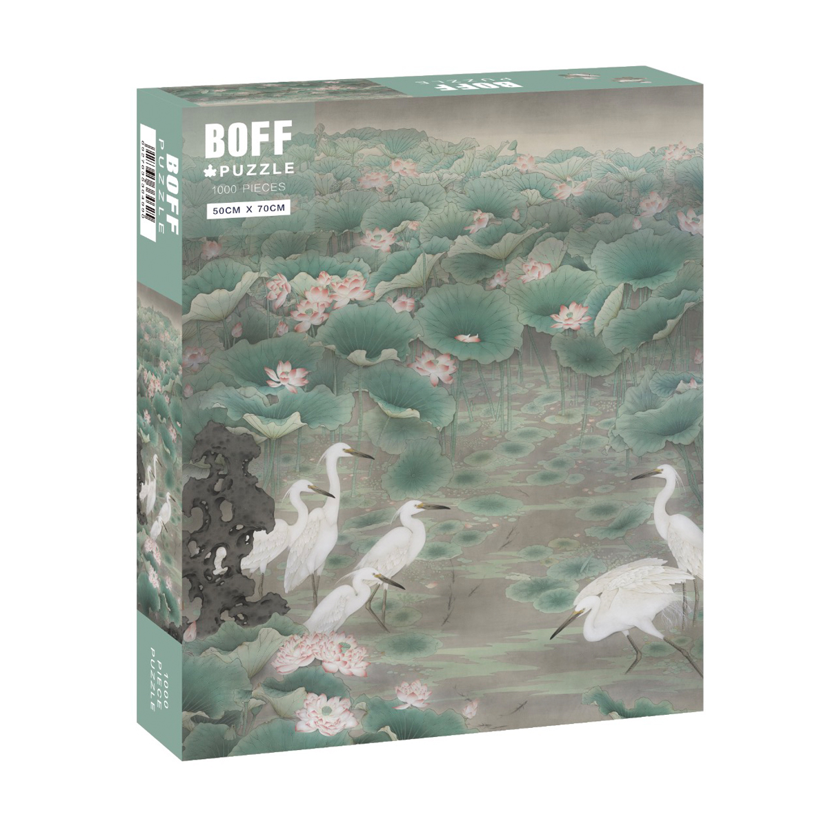 BOFF太液荷风1000工笔画古画拼图成人高难度解压玩具女生情侣礼物