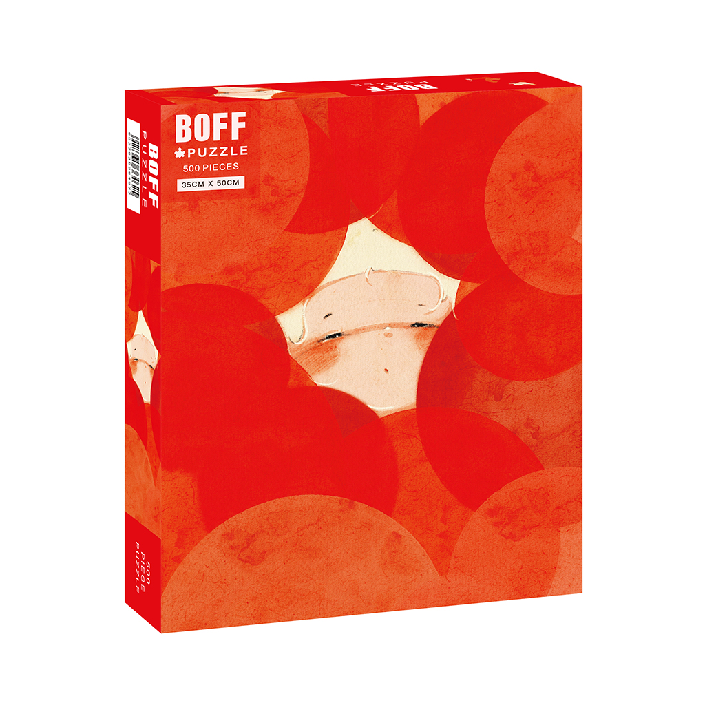 BOFF泡沫500片丝绒情绪可爱洛可可插画小众装饰画拼图难度解压潮