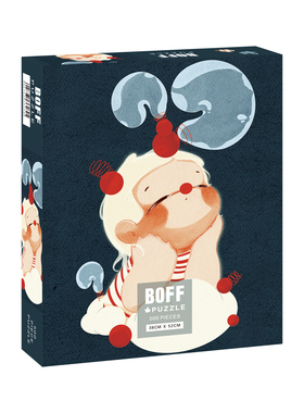 BOFF问号500片情绪可爱洛可可插画小众装饰画拼图难度解压女生潮