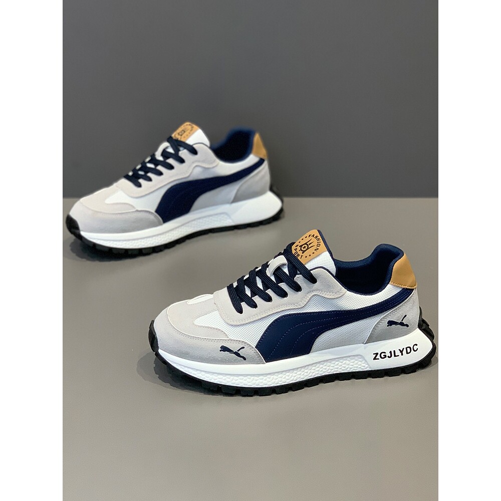 正品牌官方欧洲站男鞋秋季新款透气网面阿甘鞋轻便软底运动休闲网