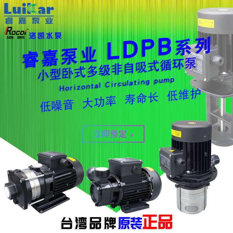 机床冷却水泵LDPB1V-2H-4V-15-18-20-30-40睿嘉线切割卧式多级泵