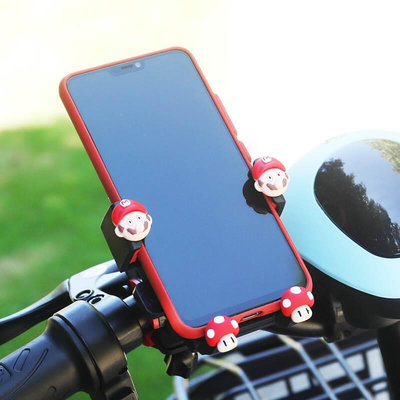 电动车手机机支架可爱电瓶车自行车导航支架骑行拍摄装备固定支架