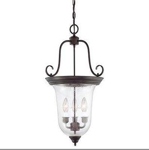 美式简约吊灯咖啡厅简欧温馨卧室灯铁艺气泡玻璃复古餐厅书房照明