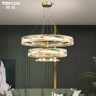 国风茶室餐厅灯 新中式 2021新款 全铜灯具客厅吊灯现代大气轻奢复式