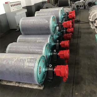 中矿供应矿用输送机电动滚筒内置式包胶电动滚筒电机外置输送机