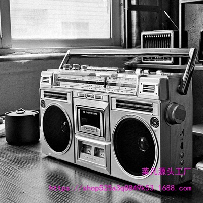 卡带机蓝牙双声道磁带机出收录机复古怀旧欧美立体声录音机收音机