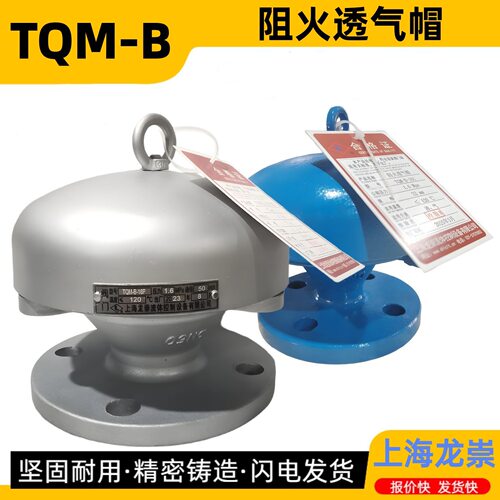 TQM-B阻火透气帽 不锈钢防雨通气帽 管端防爆阻火透气阀