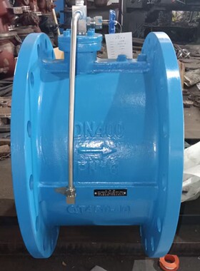 大口径HH46/48/49X-10Q微阻缓闭蝶式止回阀球墨铸铁法兰连接式