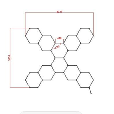 超亮跨境蜂窝灯110V洗车灯汽车美容灯220V防水无尘汽修车库工位灯