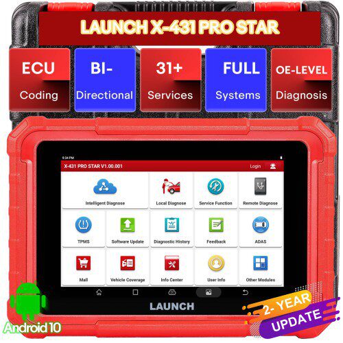LAUNCHX-431PROSTAR支持31特殊功能及CANFD和DOIP协议海外版
