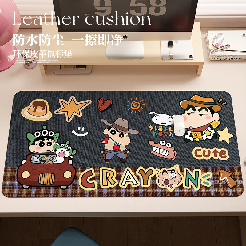 卡通蜡笔小新学习桌办公书桌垫