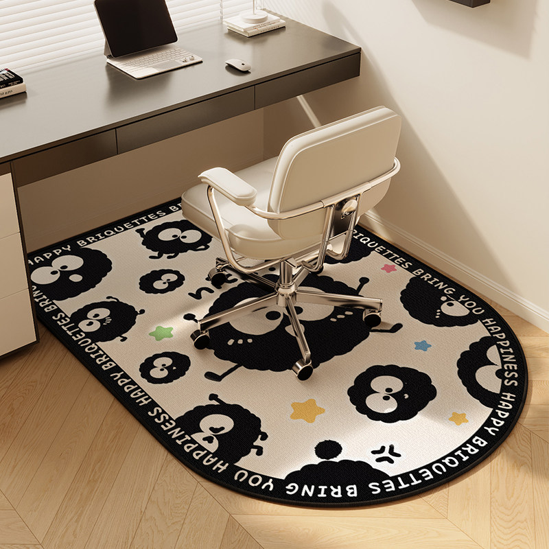卡通儿童房椅子地垫卧室书房书桌学习椅地毯阅读区电脑转椅防滑垫