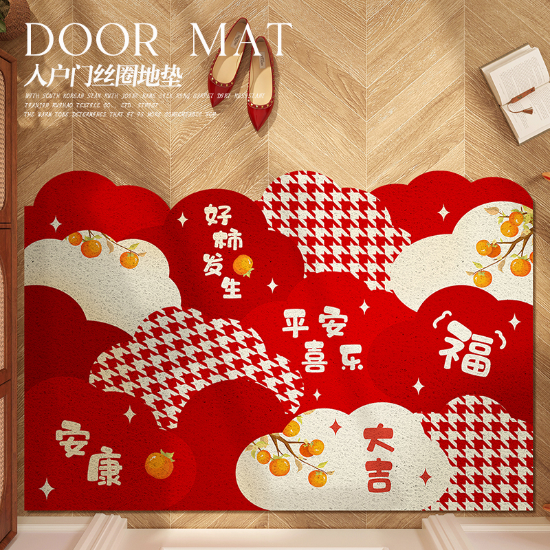 入户地垫家用卡通云朵可擦免洗