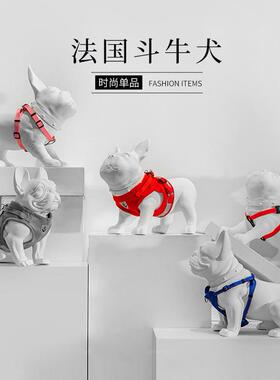 创意斗牛犬狗摆件家居吧台装饰橱窗摆放法斗服装摄影道具狗模特