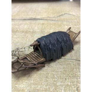 中式装饰摆件 桌面摆景配饰 草棚船 覆古国韵小舟 山石盆景水族船