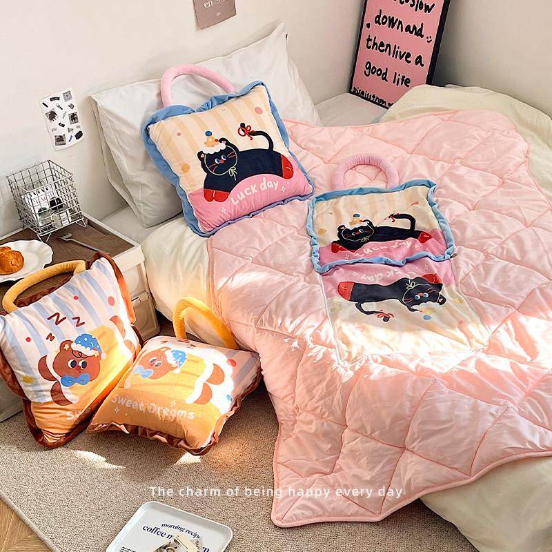 高颜值抱枕被子两用毯子二合一沙发客厅毛绒午睡毯办公室护腰靠枕,居家布艺,抱枕被,淘宝优惠券,粉丝福利购,淘宝优惠卷