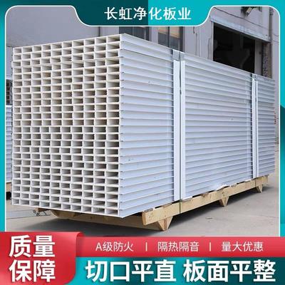 中空玻镁净化板 无尘车间防火保温隔热夹芯板 厂房隔墙吊顶净化板