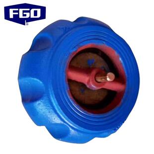 FGO铸铁南瓜对夹式止回阀南瓜型升降式止逆阀H71X-16DN150高128mm