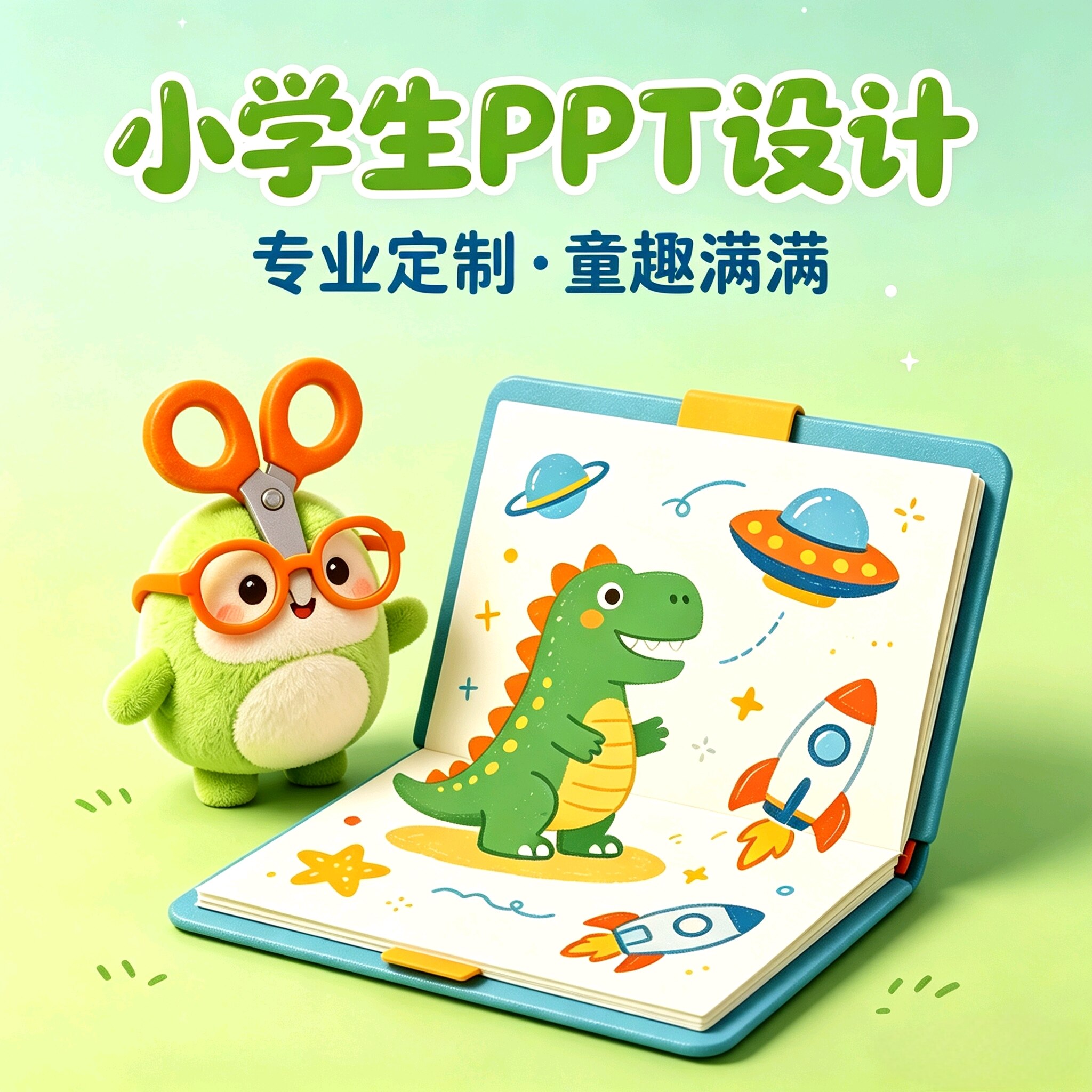 加急小学生PPT代制作定制 校园班会节日课件代做制作排版美化修改图片