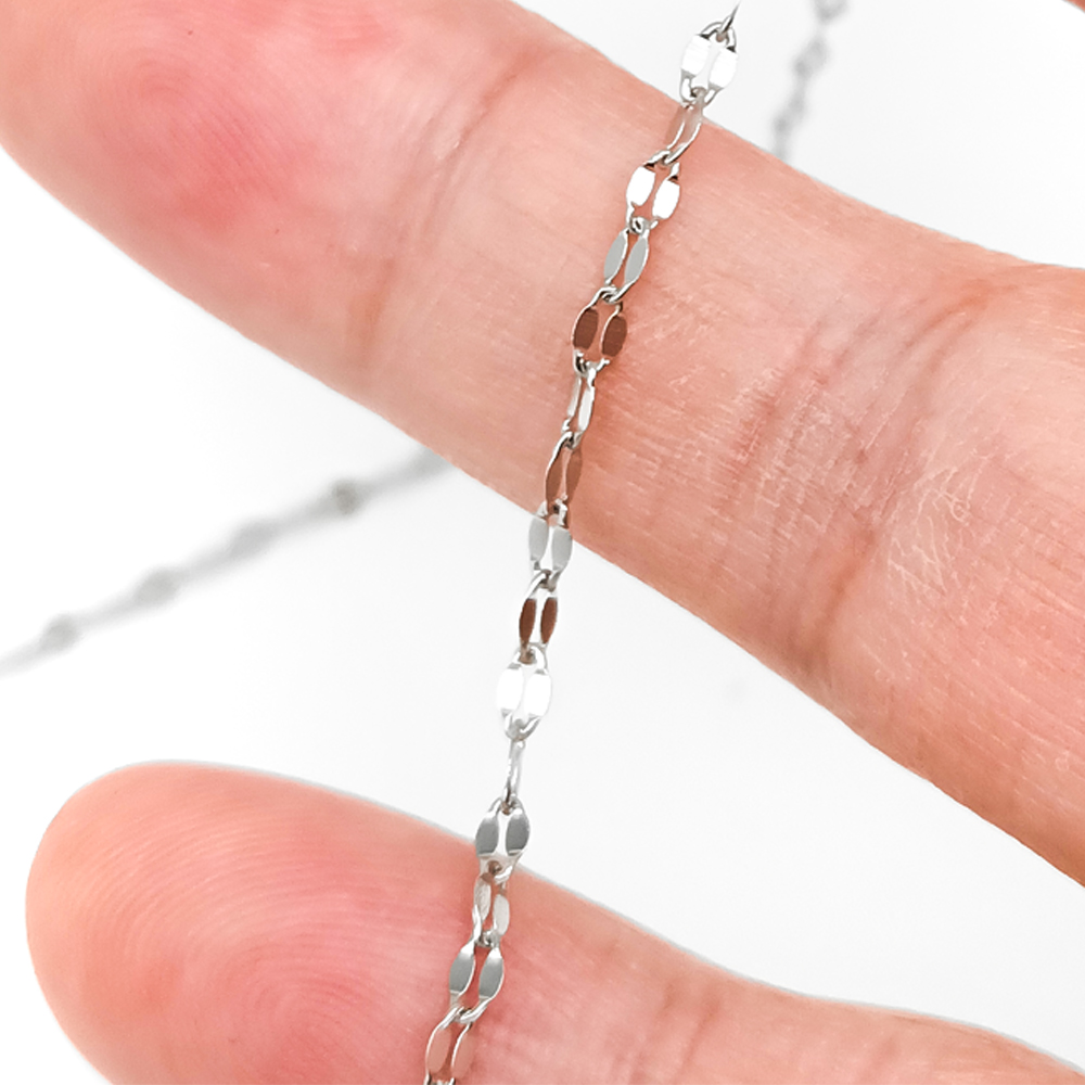 不锈钢鱼唇链diy项链链条不掉色