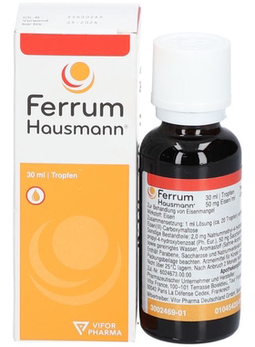 德国Ferrum Hausmann补铁儿童宝宝铁剂口服液30ml  效期28.4