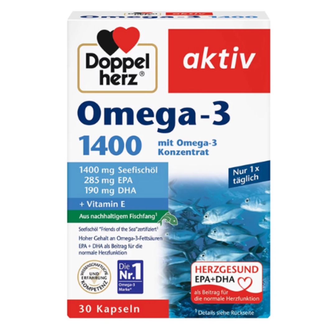 Doppelherz双心深海鱼油胶囊