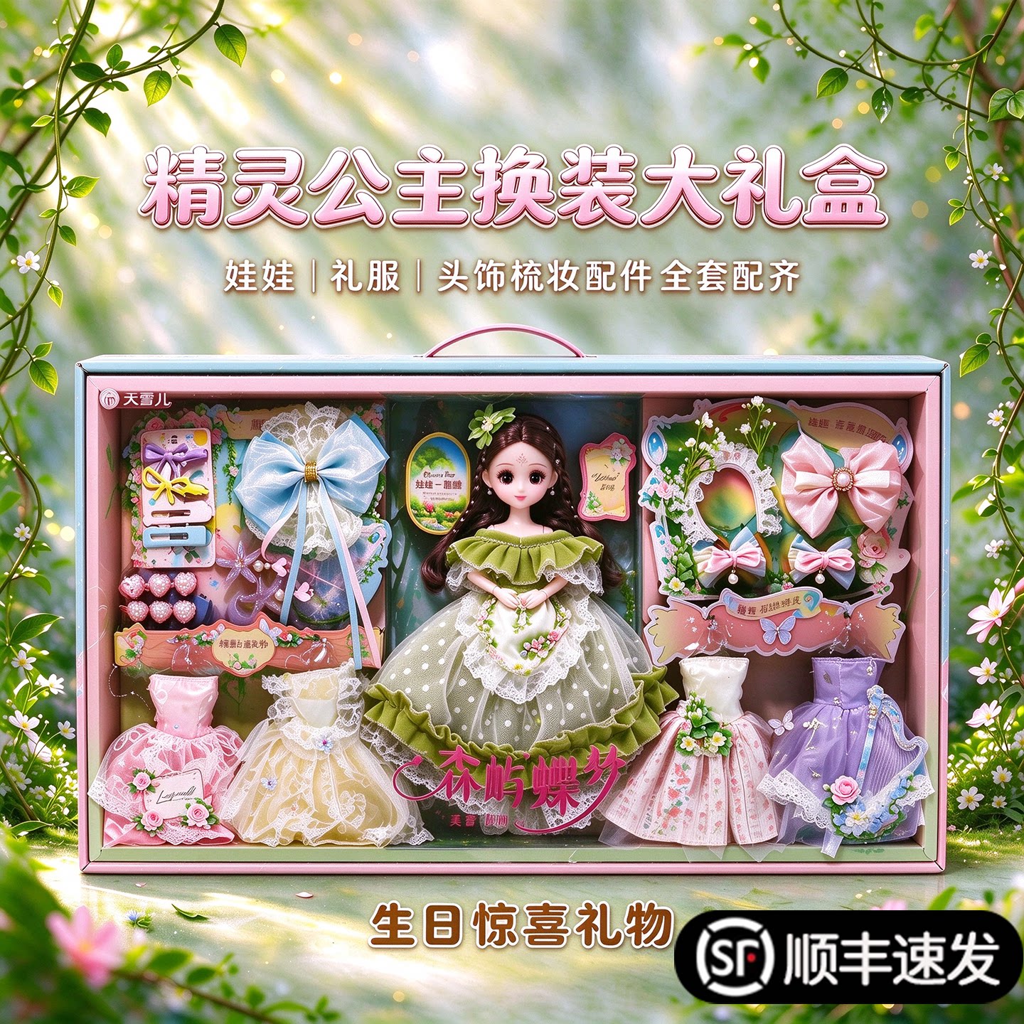 洋娃娃玩具小女孩公主换装套装儿童大礼盒2026新款生日礼物过家家