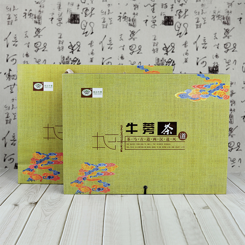 徐州丰县牛蒡茶根茶礼盒装柯响牛蒡旺达茶罐装礼盒中秋春节礼盒