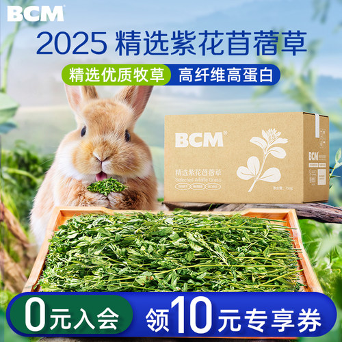 25年烘干苜蓿草兔子专用紫花幼兔