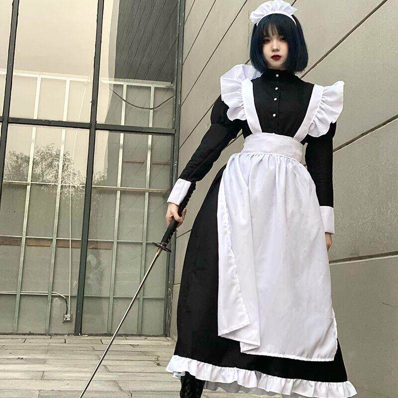 女仆装男穿cosplay可爱日系洛丽塔萝莉女装大佬交叉女仆装cos日常