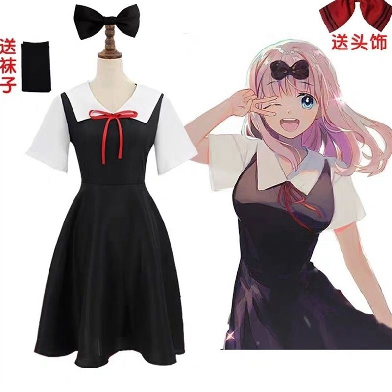 动漫同款辉夜大小姐想让我告白萝莉cos四宫辉夜藤原千花cosplay服