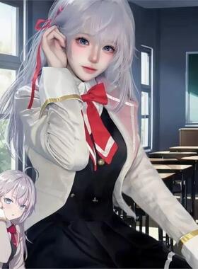 万圣节艾莉同学cos服装不时轻声地以俄语遮羞的邻座爱莉同学cospl