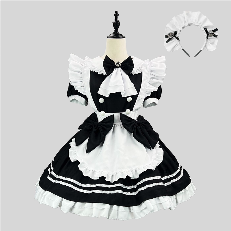 2026年新款日系女仆装黑白小恶魔lolita软妹制服小厨娘cos服装