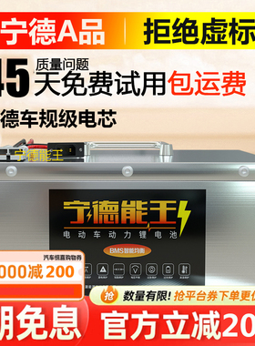 宁德电动车锂电池72v磷酸铁锂60v三轮车大容量48v伏外卖专用电瓶