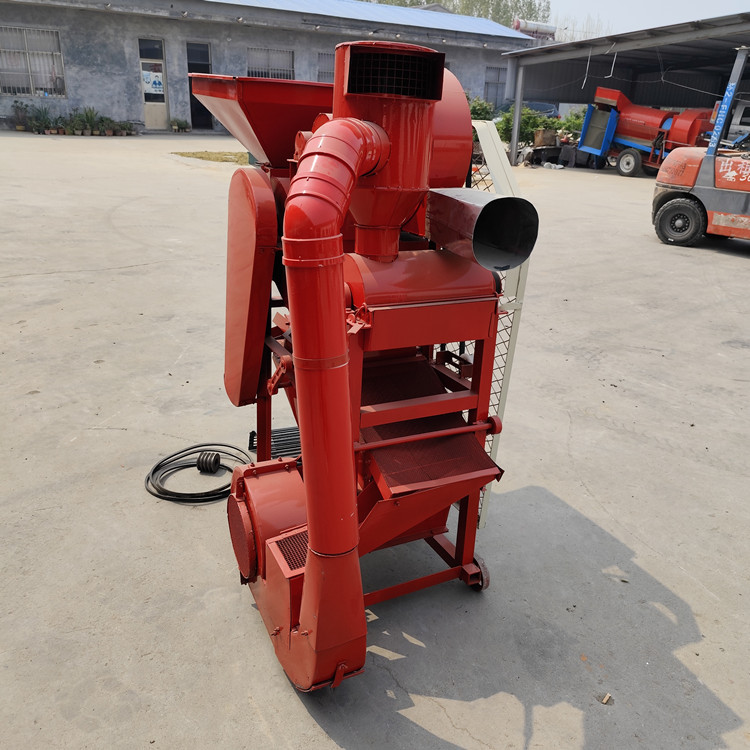 双轨除尘花生剥壳机 花生种子脱壳机 油坊用除尘脱皮机