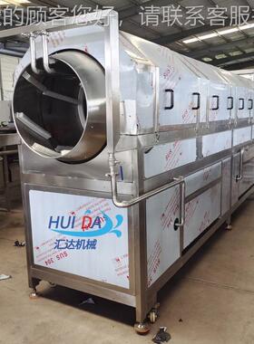 高压淋滚筒清洗机 滚筒式人喷YHO清洗机 根茎果蔬类滚参筒清洗机