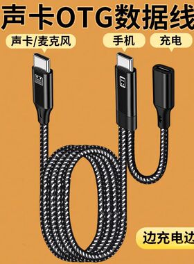 适用双头type c数据线musiccube音箱音乐骑士T2高清数字OTG直播线