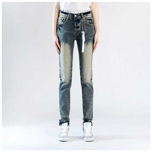 PUR jeans牛仔裤男修身显瘦欧美式高街基础款潮牌修身紧身小脚裤