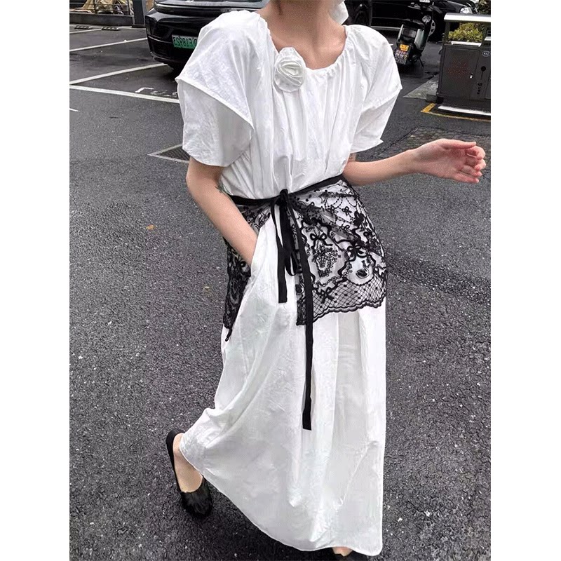 小个子夏装套装女泡泡袖