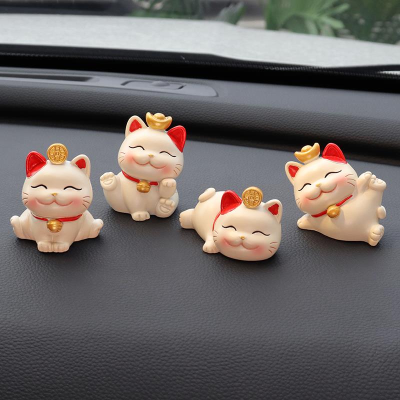 招财猫网红汽车内装饰品摆件中控台车载个性小车上用品大全女神款